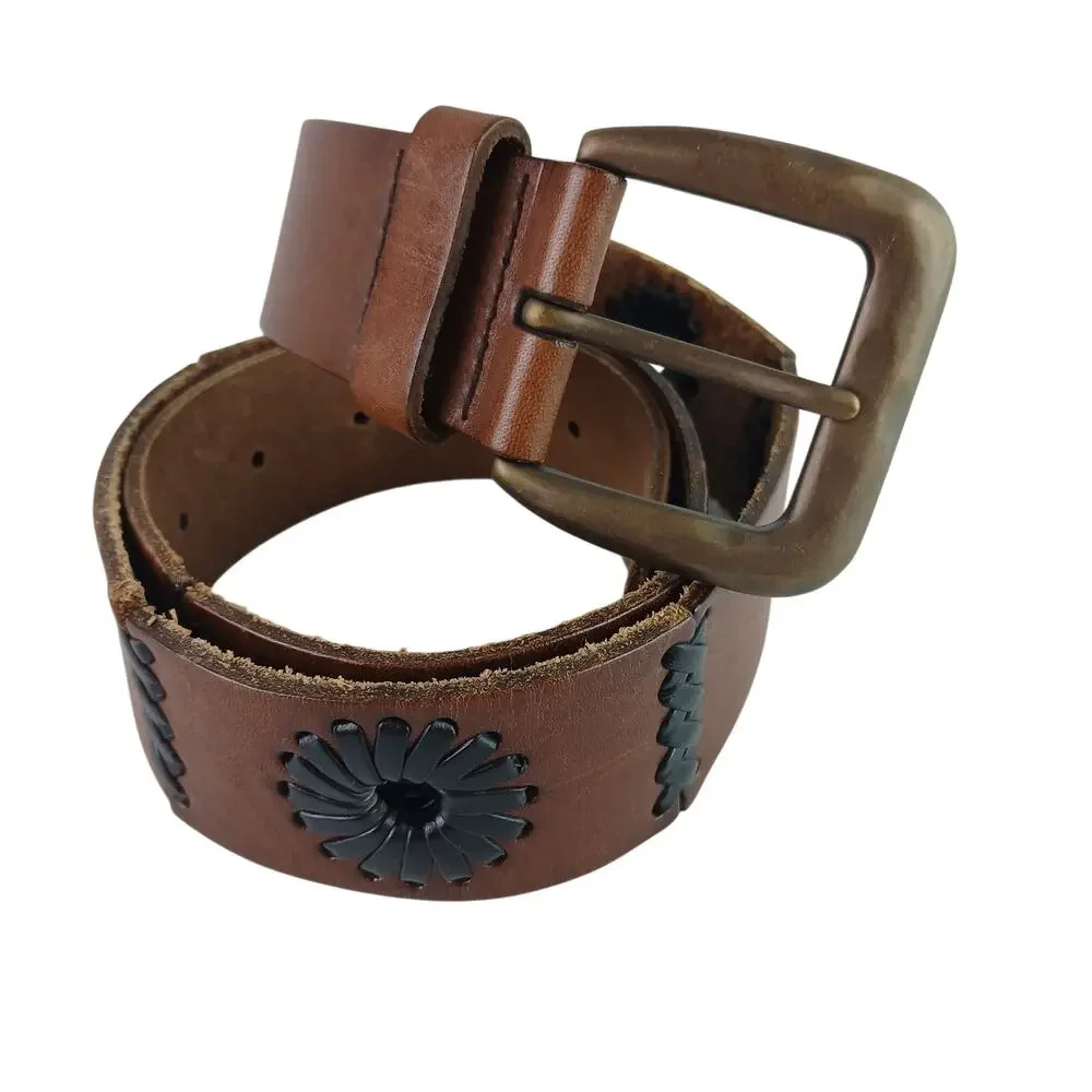 Genuine Leather SZ M Women's Brown 1